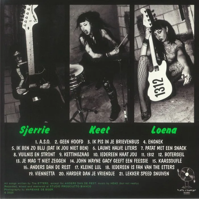 Back cover — The ETTERS — Maken Je Hartstikke Dood!