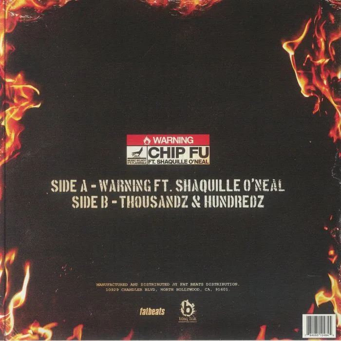 Back cover — Chip FU / SHAQUILLE O'NEAL — Warning