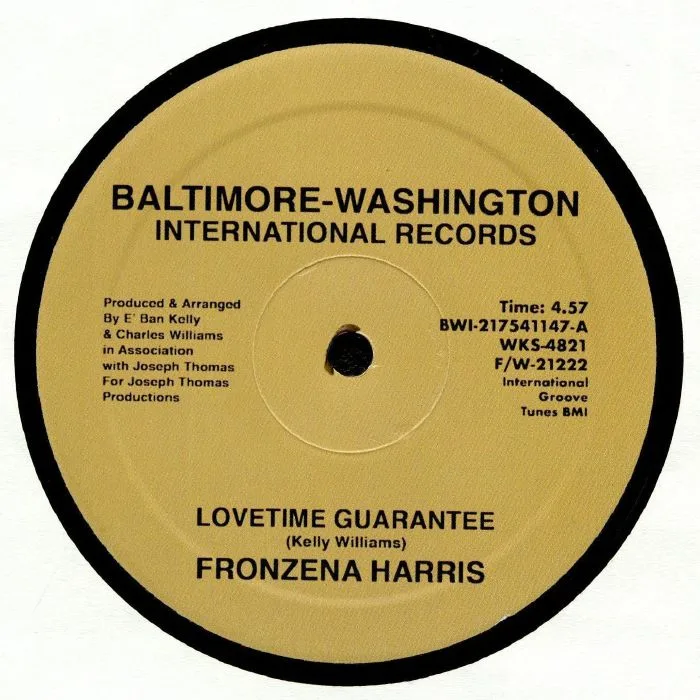 Обратная сторона обложки — Fronzena HARRIS — Lovetime Guarantee (reissue)
