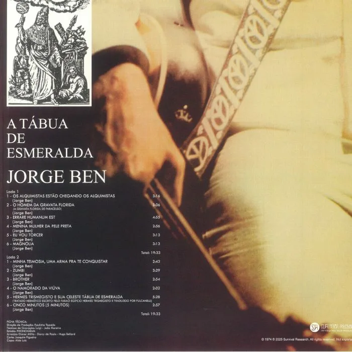 Back cover — Jorge BEN — A Tabua De Esmeralda