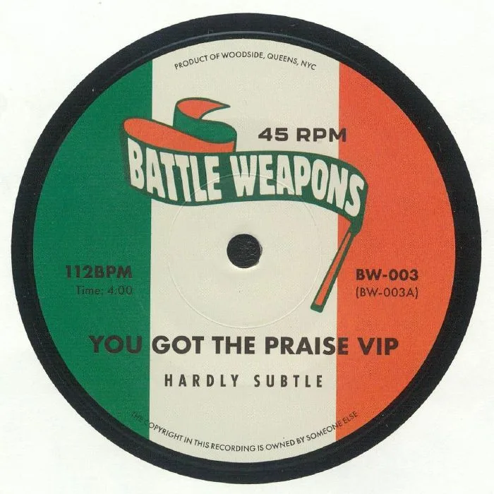 Front cover — HARDLY SUBTLE / PEGGY LEE — Battle Weapons Vol 3