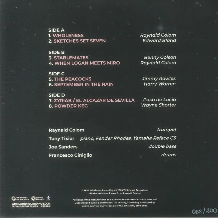 Back cover — Raynald COLOM — A Million Dreams