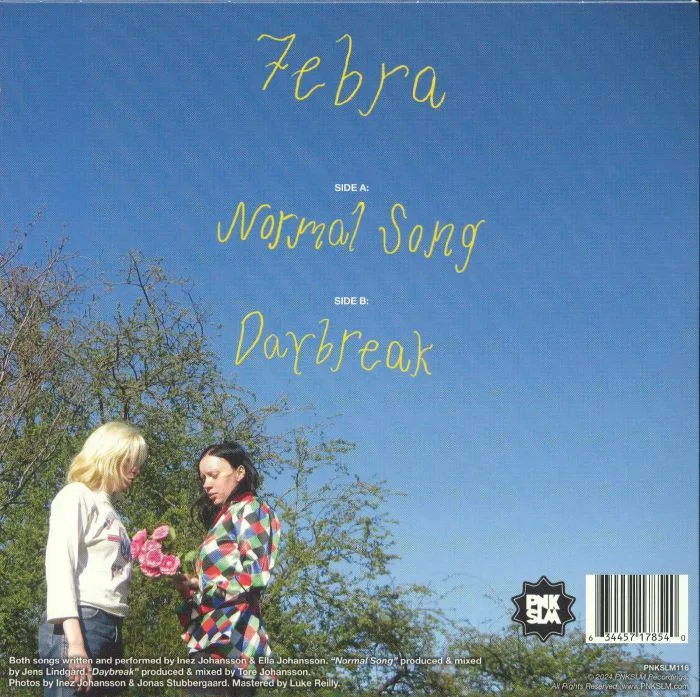 Back cover — 7EBRA — Normal Song