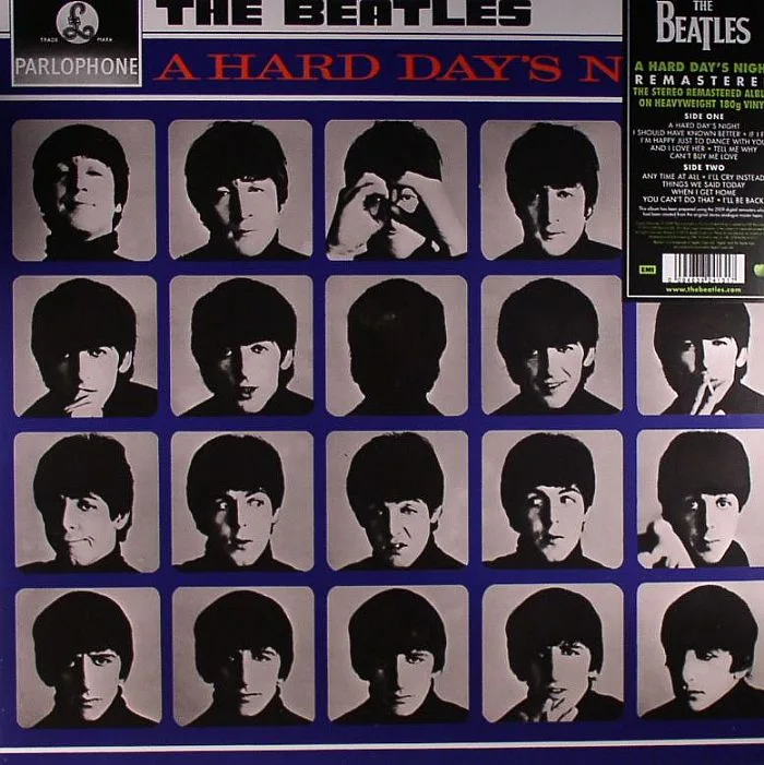 Лицевая сторона обложки — The BEATLES — A Hard Day's Night (remastered)