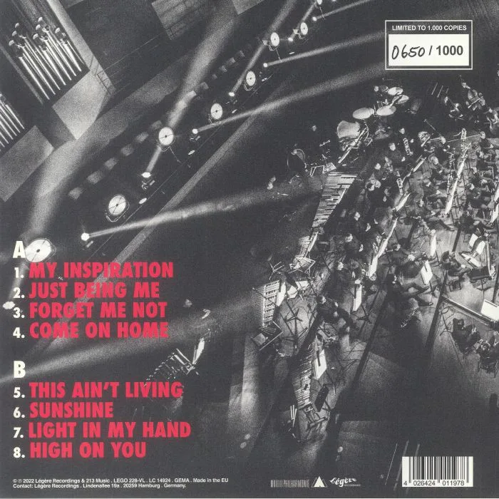 Back cover — Myles SANKO — Live At Philharmonie Luxembourg