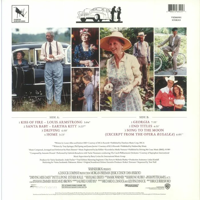 Обратная сторона обложки — Hans ZIMMER — Driving Miss Daisy (Soundtrack)