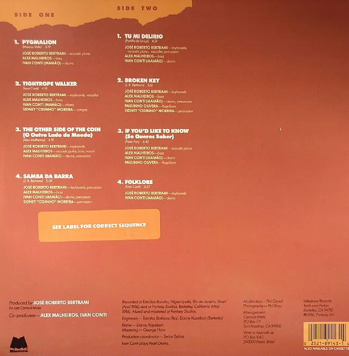 Back cover — AZYMUTH — Tightrope Walker