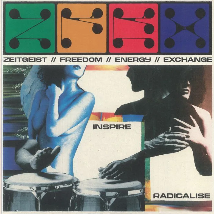 Front cover — Zeitgeist Freedom Energy Exchange — INSPIRE // RADICALISE LP 2x12"