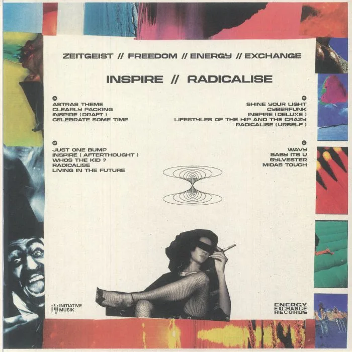 Back cover — Zeitgeist Freedom Energy Exchange — INSPIRE // RADICALISE LP 2x12"