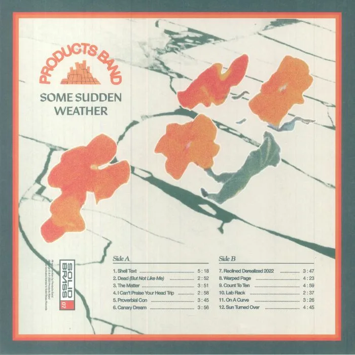 Обратная сторона обложки — PRODUCTS BAND — Some Sudden Weather