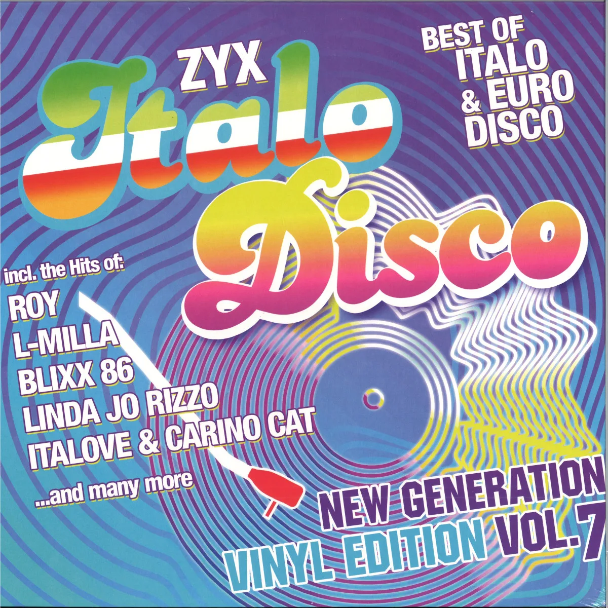 Front cover — Various — ZYX Italo Disco New Generation:Vinyl Edition Vol.7