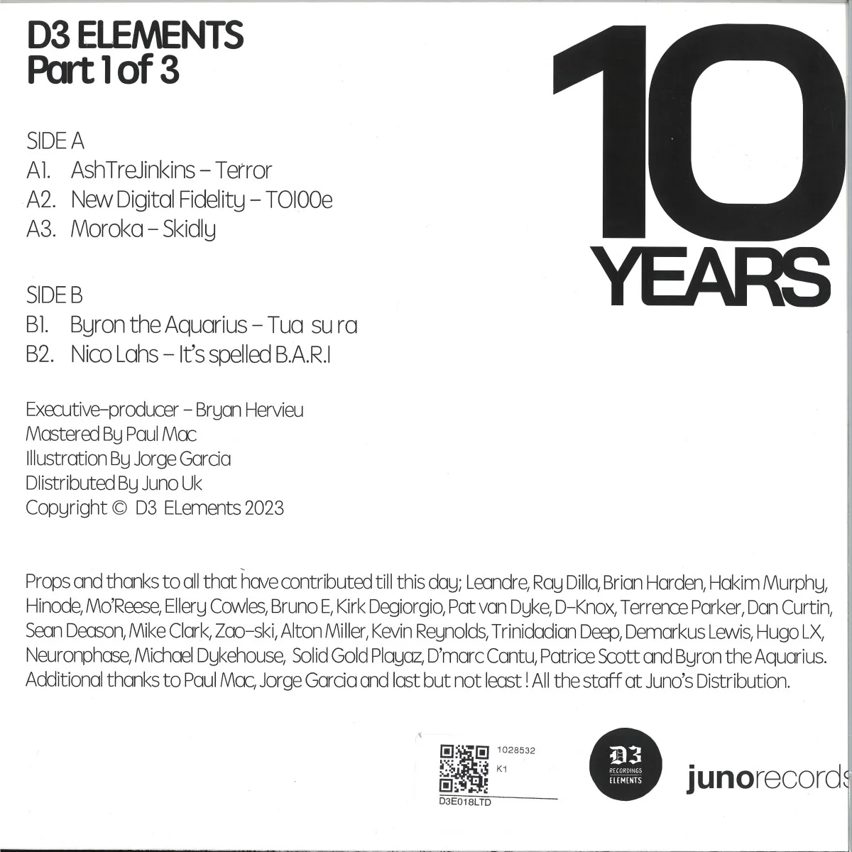 Back cover — Various — 10 Years: Part 1 Of 3