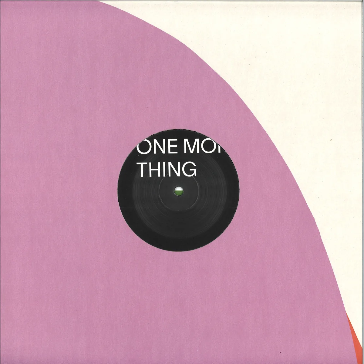 Front cover — Fumiya Tanaka — One More Thing (Second Part) 2x12"
