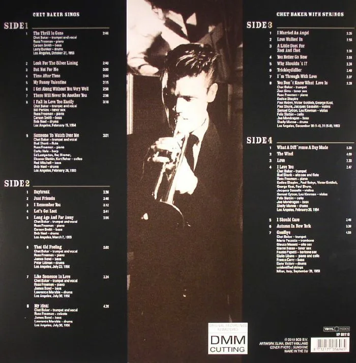 Обратная сторона обложки — Chet BAKER — Sings & Strings