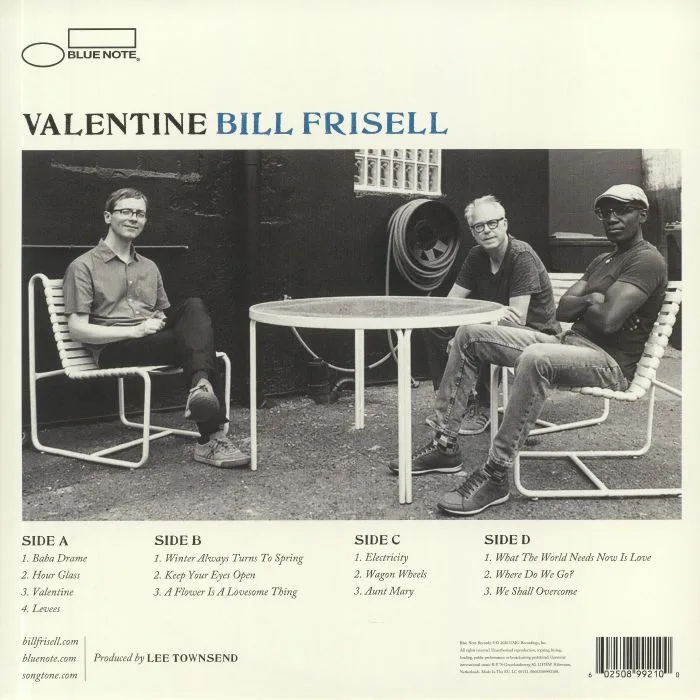 Обратная сторона обложки — Bill FRISELL / THOMAS MORGAN / RUDY ROYSTON — Valentine