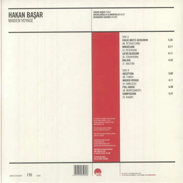 Back cover — Hakan BASAR — Maiden Voyage