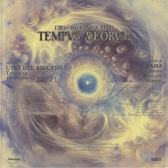 Обратная сторона обложки — L'IRA DEL BACCANO / YAMA — Tempus Deorum