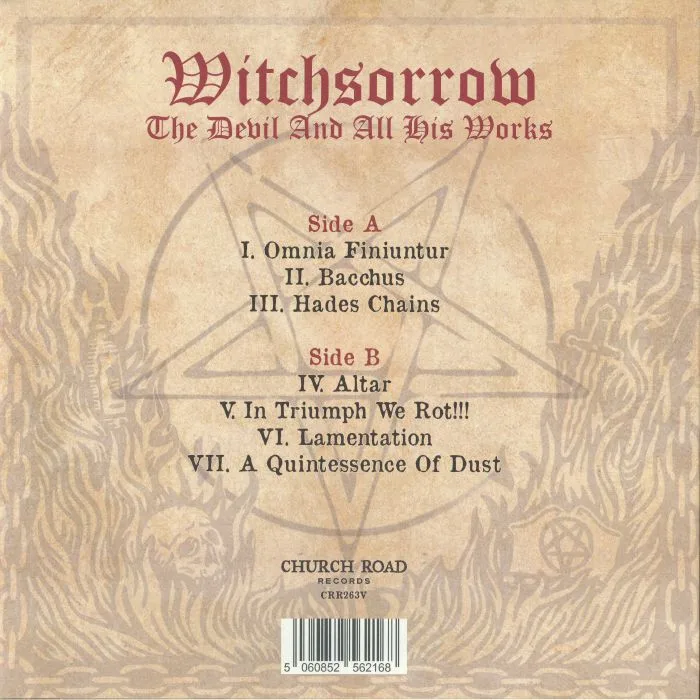 Обратная сторона обложки — WITCHSORROW — The Devil & All His Works