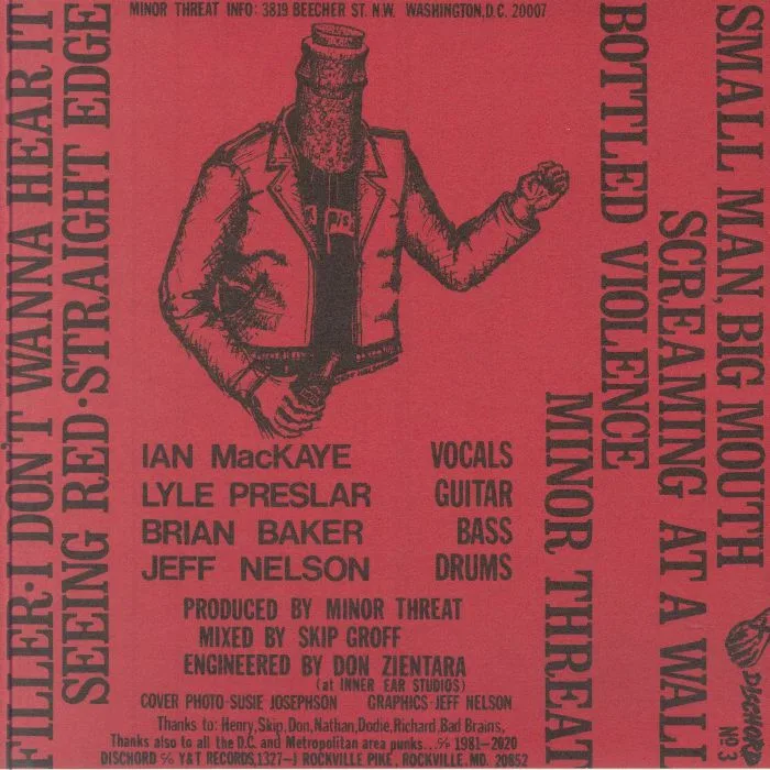 Back cover — MINOR THREAT — Minor Threat