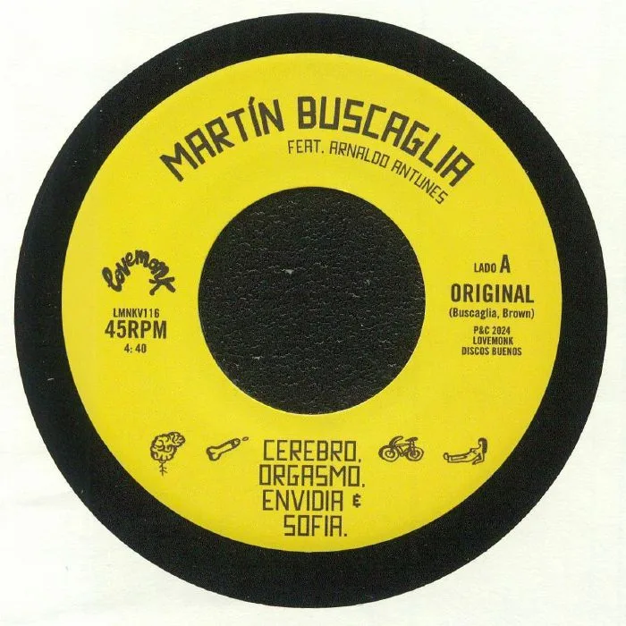 Front cover — Martin BUSCAGLIA feat ARNALDO ANTUNES — Cerebro Orgasmo Envidia & Sofia