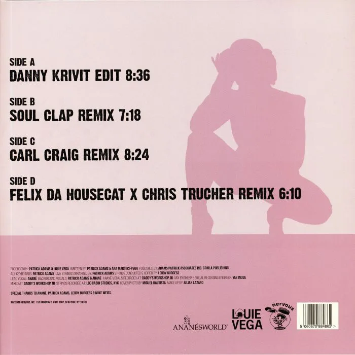 Back cover — LOUIE VEGA / PATRICK ADAMS / CLOUD TWO feat ANANE — Rebel Nation