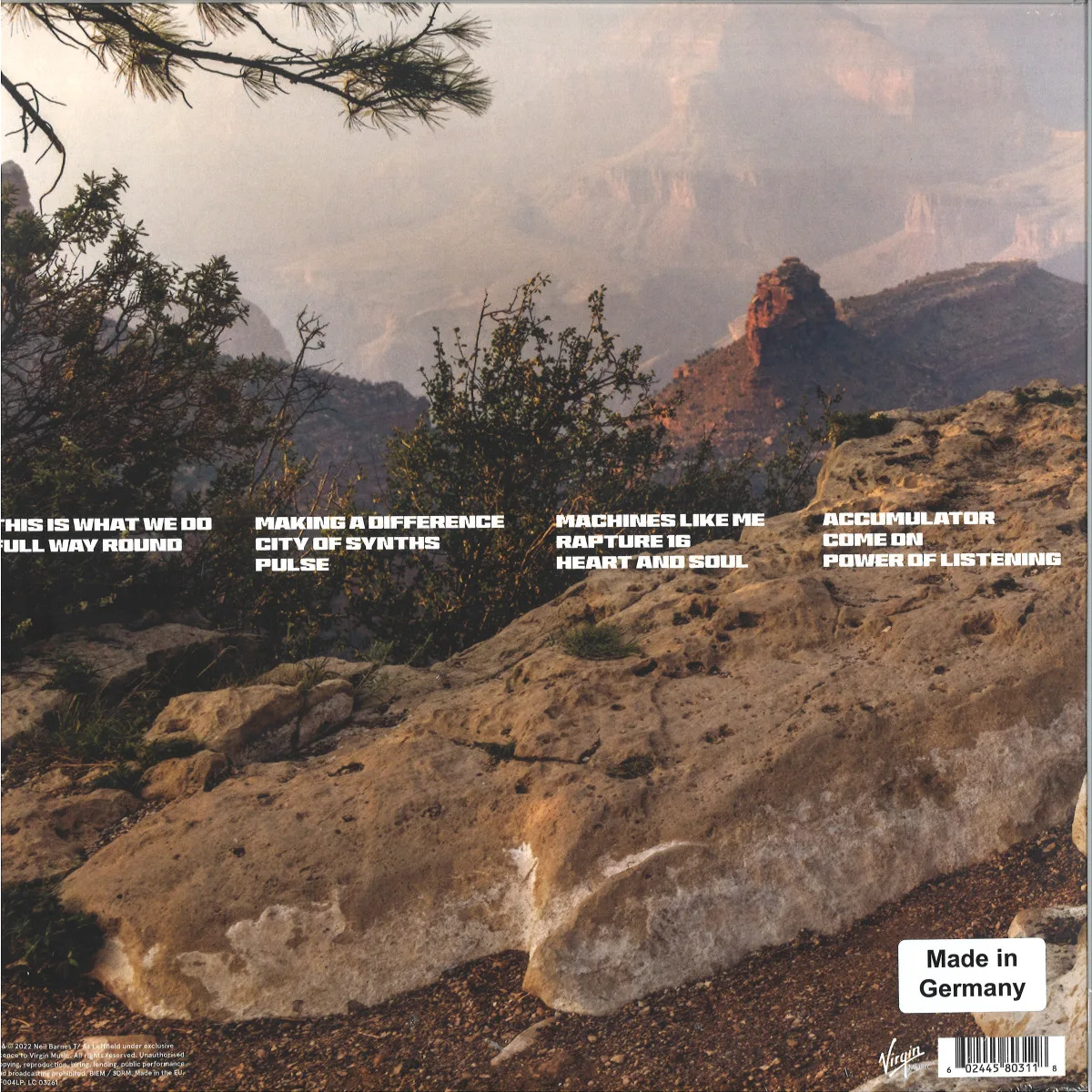 Back cover — Leftfield — This Is What We Do LP 2x12"