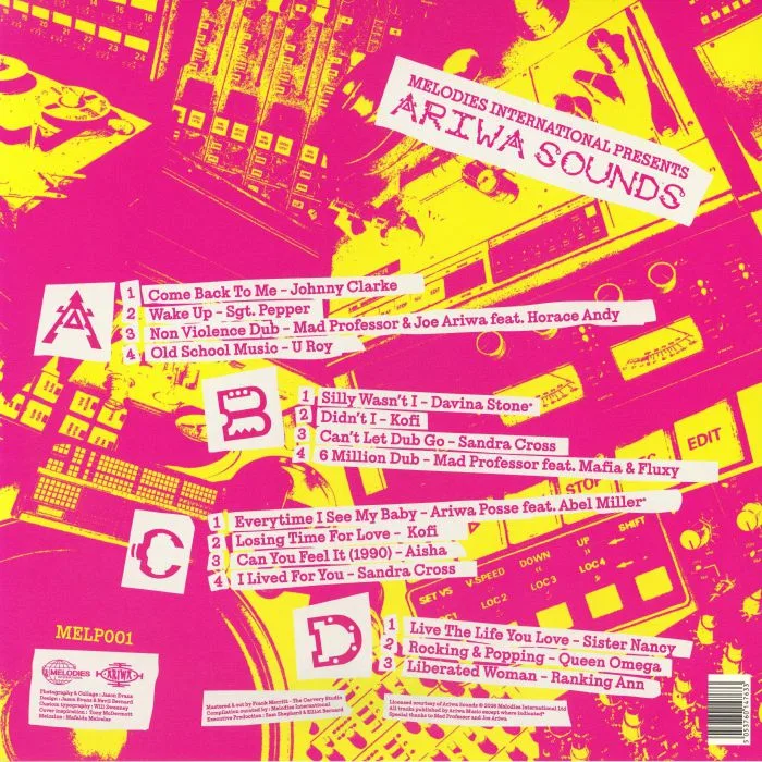 Back cover — MAD PROFESSOR / VARIOUS — Ariwa Sounds