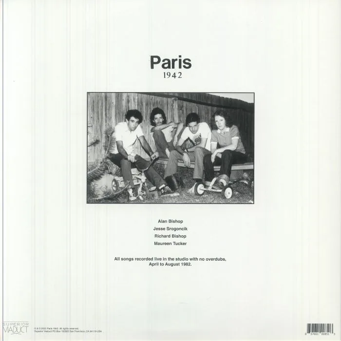 Обратная сторона обложки — PARIS 1942 — Paris 1942 (reissue)