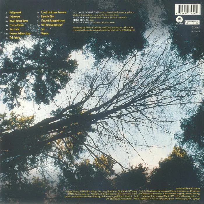 Back cover — The CRANBERRIES — To The Faithful Departed (Deluxe Edition)