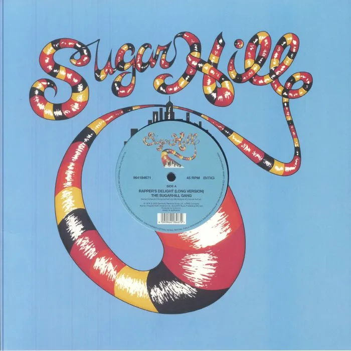 Front cover — The SUGARHILL GANG — Rapper's Delight (original & Greg Wilson / Che remix)