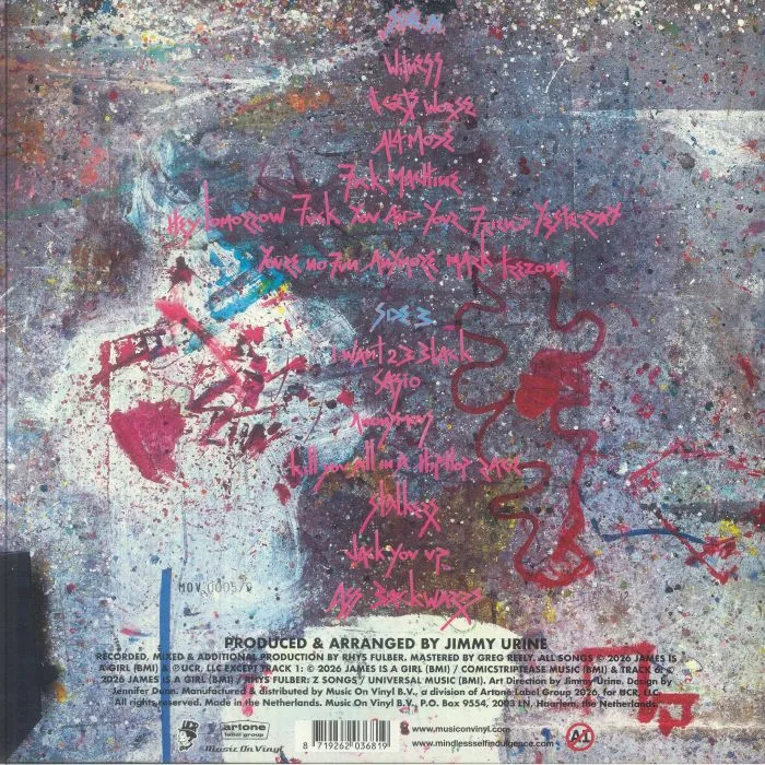 Back cover — MINDLESS SELF INDULGENCE — How I Learned To Stop Giving A Shit & Love Mindless Self Indulgence
