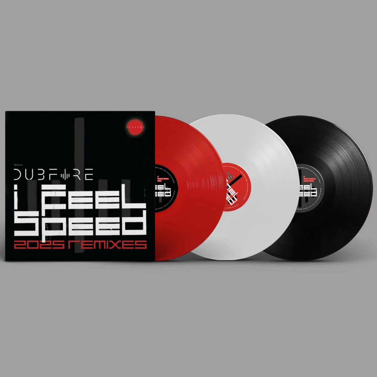 Front cover — Dubfire — I Feel Speed (2025 Remixes) (LP 3x12"