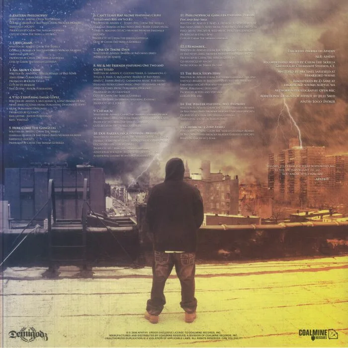 Back cover — APATHY — Eastern Philosophy (20th Anniversary Edition)