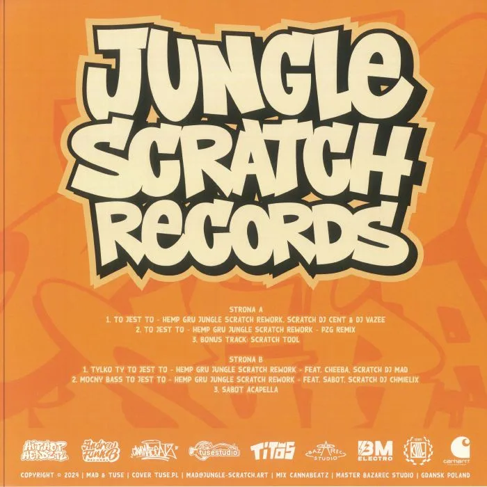 Back cover — JUNGLE SCRATCH — To Jest To!