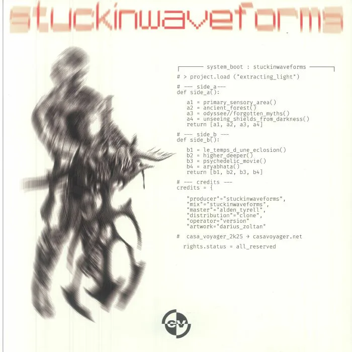 Back cover — STUCKINWAVEFORMS — Extracting Light