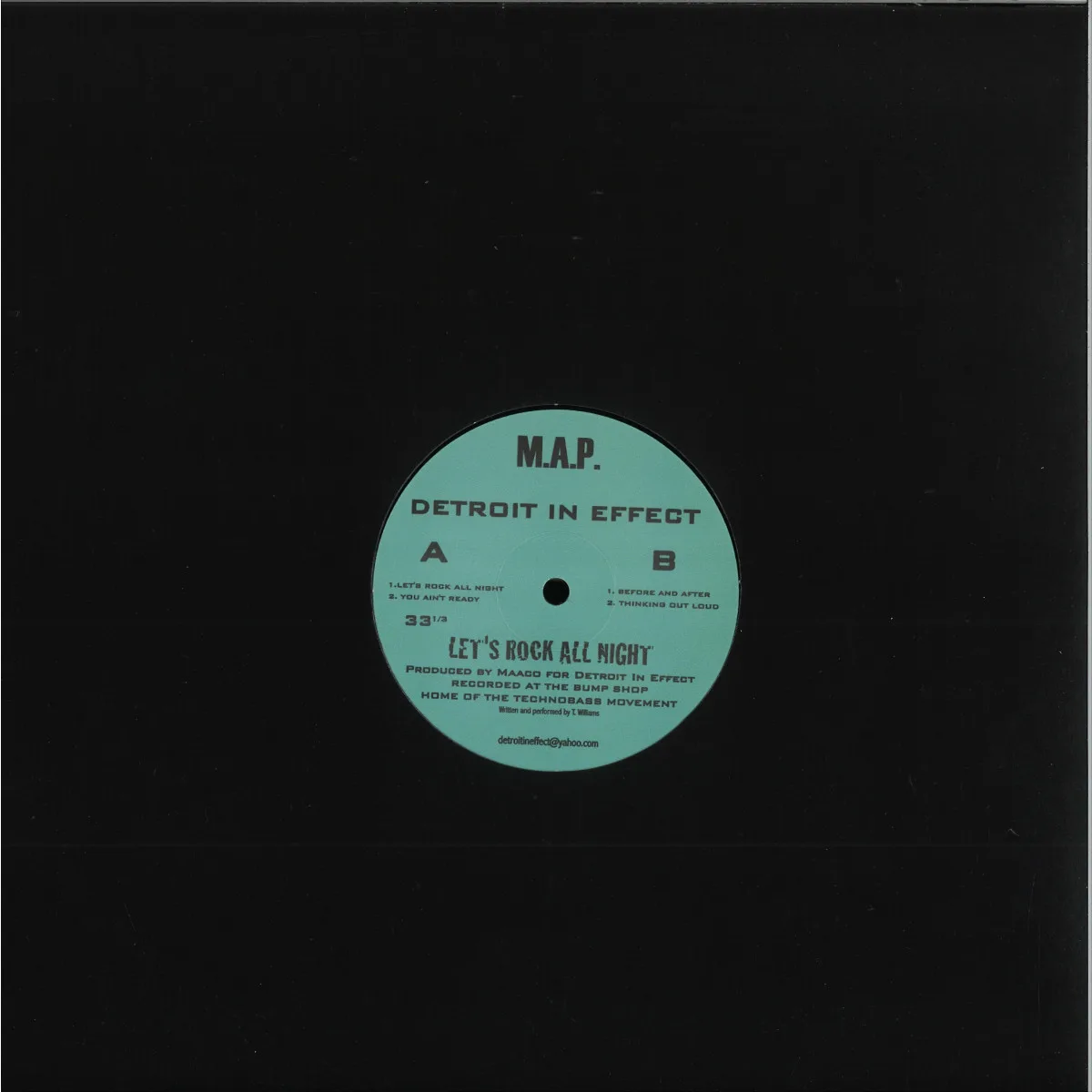 Back cover — Detroit In Effect — Let's Rock All Night