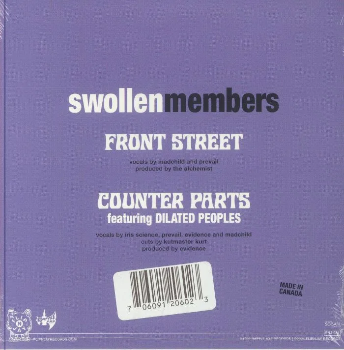 Back cover — SWOLLEN MEMBERS — Front Street