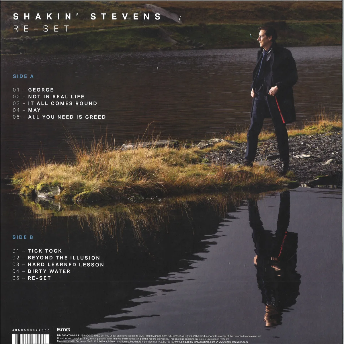 Обратная сторона обложки — Shakin Stevens — Re-Set LP