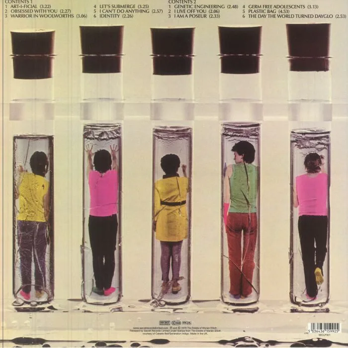 Back cover — X RAY SPEX — Germfree Adolescents (reissue)
