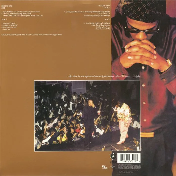 Обратная сторона обложки — JAY Z — In My Lifetime Vol 1 (reissue)