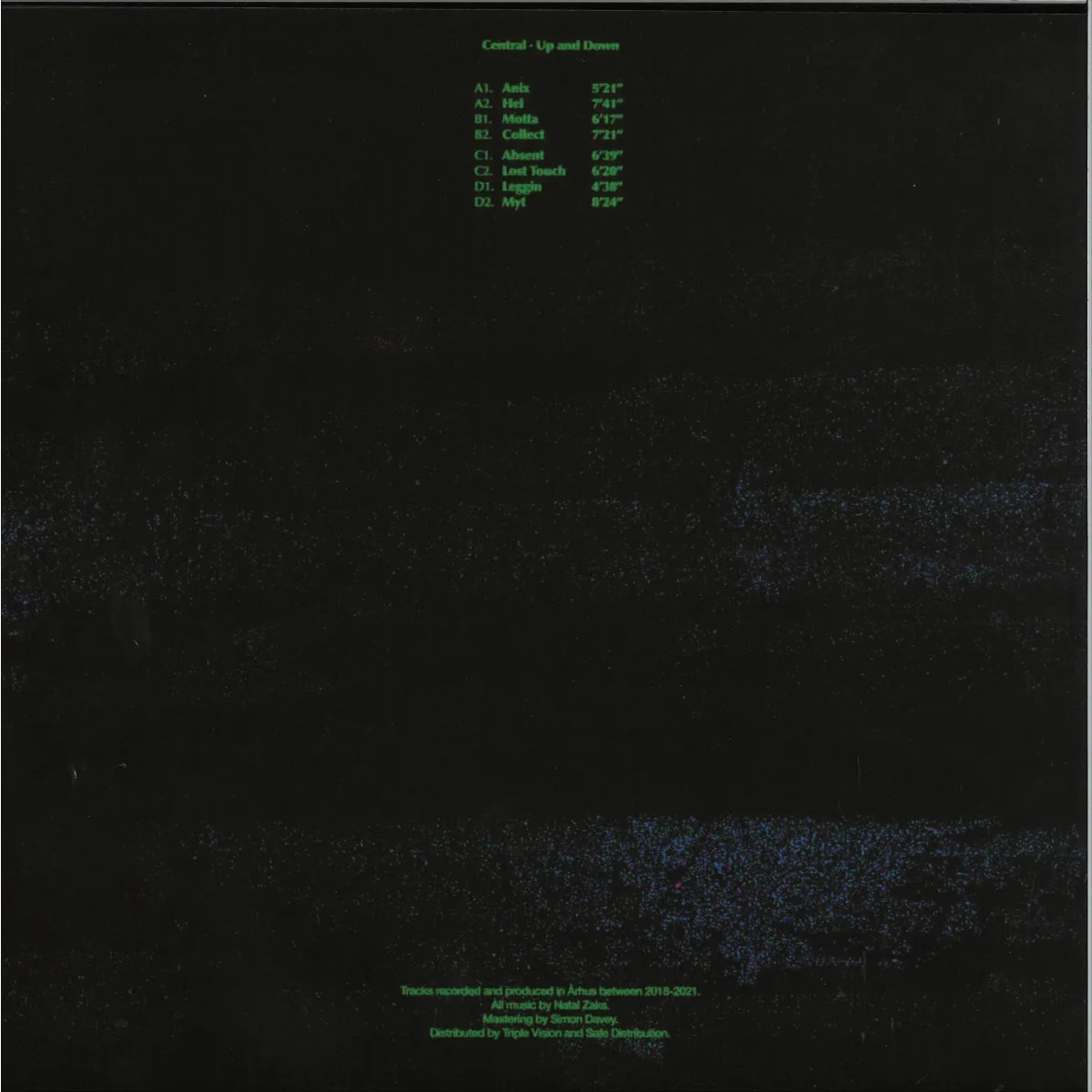 Back cover — Central — Up and Down LP 2x12"