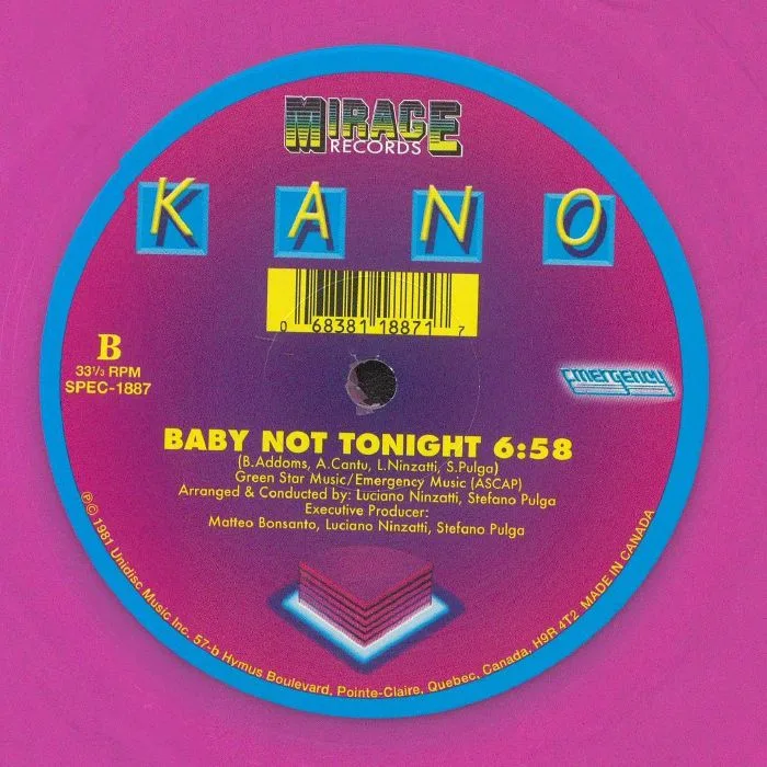 Обратная сторона обложки — KANO — Can't Hold Back (You're Loving) (reissue)