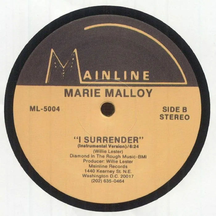 Обратная сторона обложки — Marie MALLOY — I Surrender (reissue)