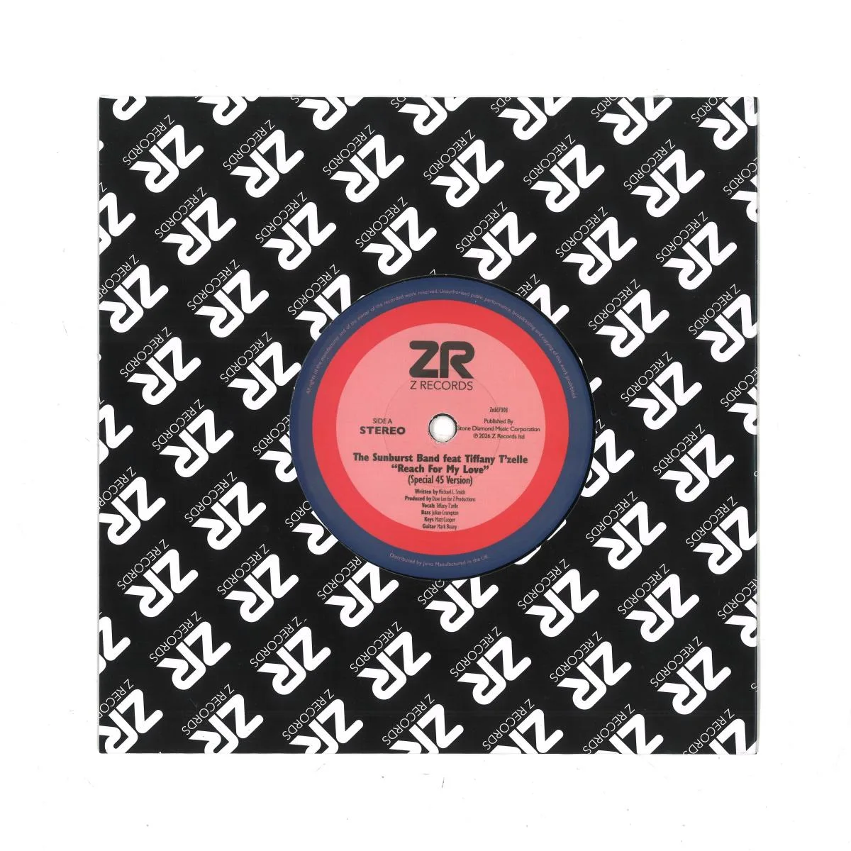 The Sunburst Band / Queen B Unlimited — Reach For My Love (7")