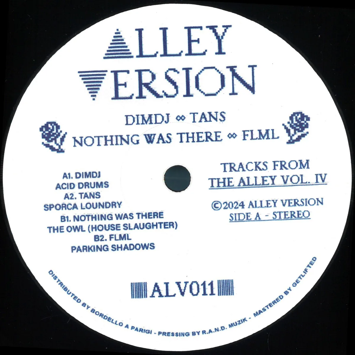 Лицевая сторона обложки — Various — Tracks From The Alley Vol. IV