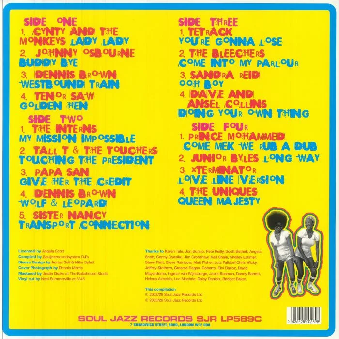 Обратная сторона обложки — SOUL JAZZ / VARIOUS — Soul Jazz Records Presens: 600% Dynamite! Ska Soul Rocksteady Funk & Dub In Jamaica