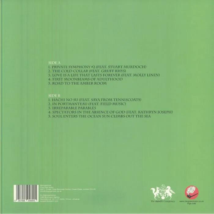 Back cover — Andrew WASYLYK — Irreparable Parables (B-STOCK)