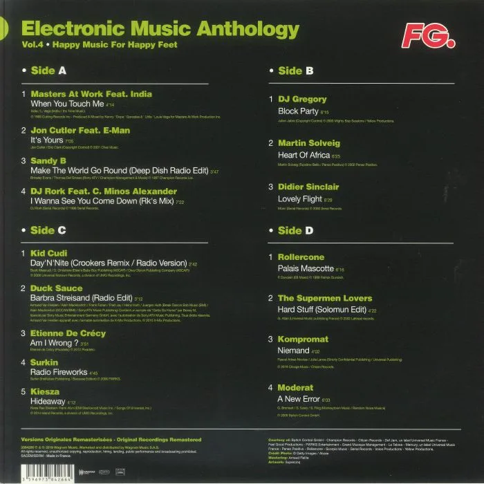 Back cover — VARIOUS — Electronic Music Anthology: Vol 4