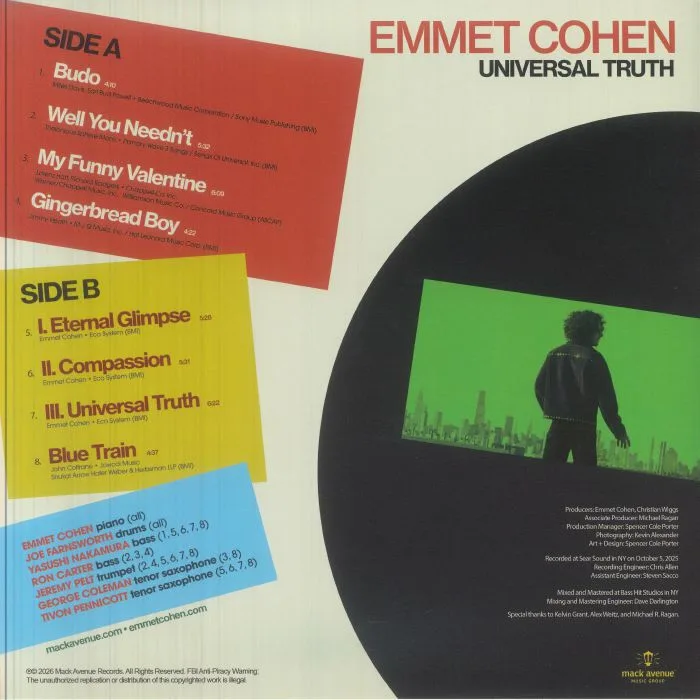 Обратная сторона обложки — Emmet COHEN — Universal Truth