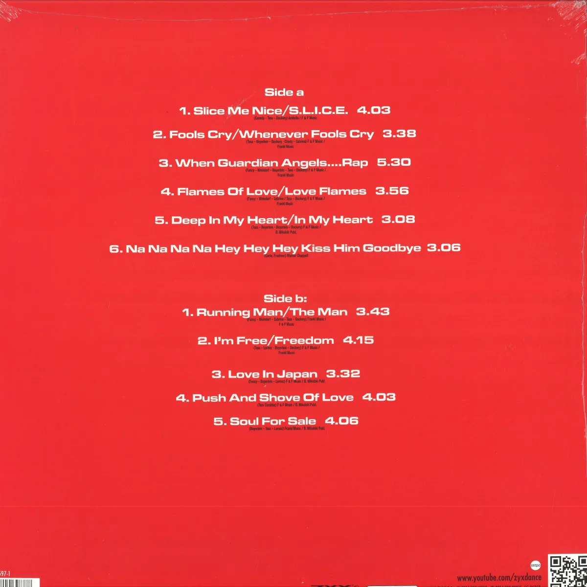 Обратная сторона обложки — Fancy — Fancy For Fans LP